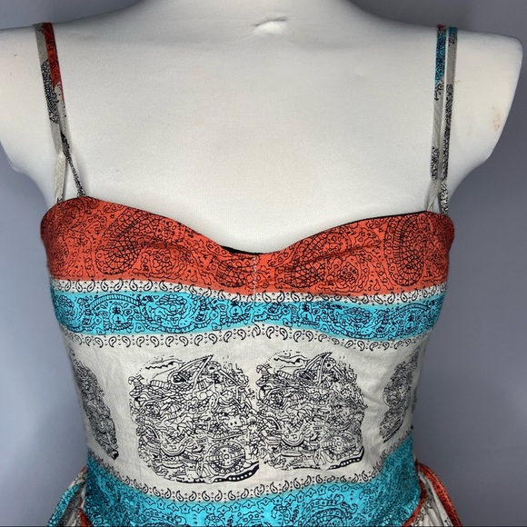 Anthro®Festival Dress Lace-up Sides - Picture 7 of 12